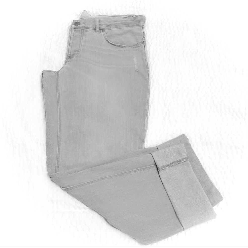 EDDIE BAUER Grey Cuffed Cropped Jeans - Picture 4 of 14